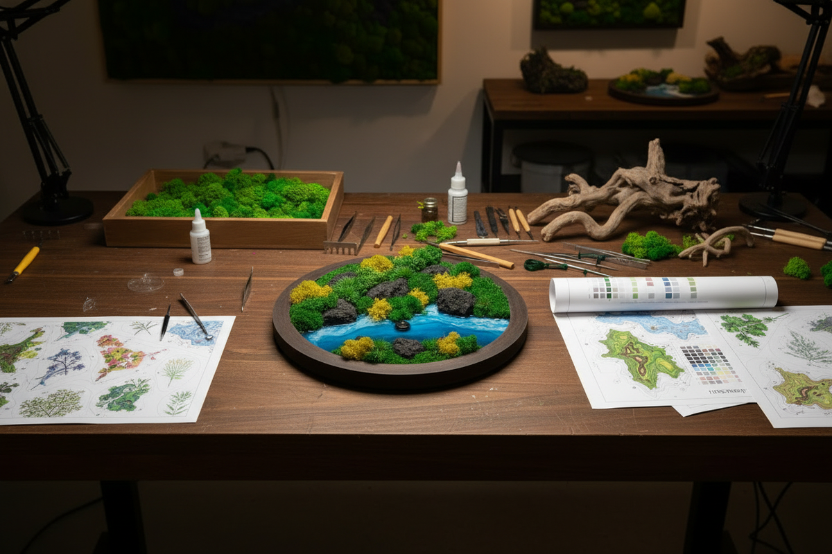 Artisan Moss Wall Art